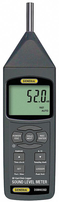 Sound Meter Class 1 w/SD Card