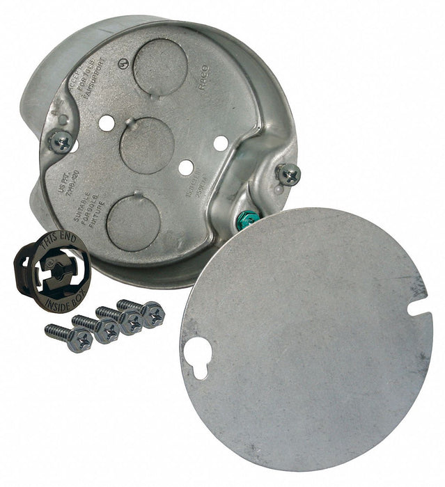 Electrical Box Round Ceiling Pan 4X4 in