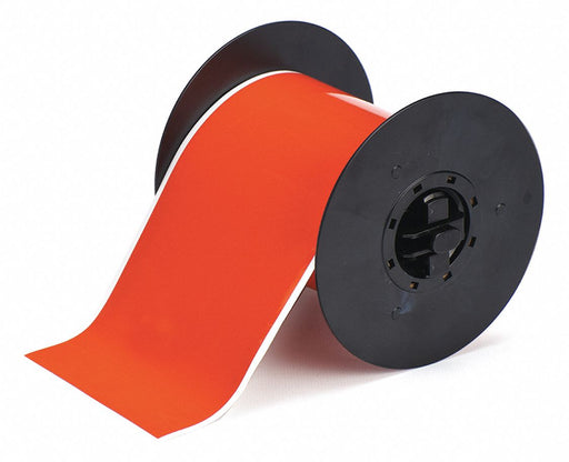 G8318 ContinuousLabelStock Orange Gloss 4inW