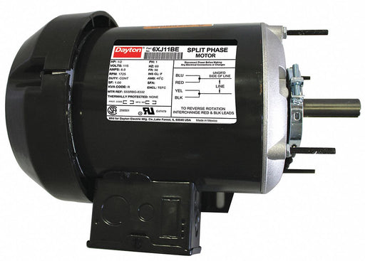 GP Motor 1/2 HP 1 725 RPM 115V AC 56