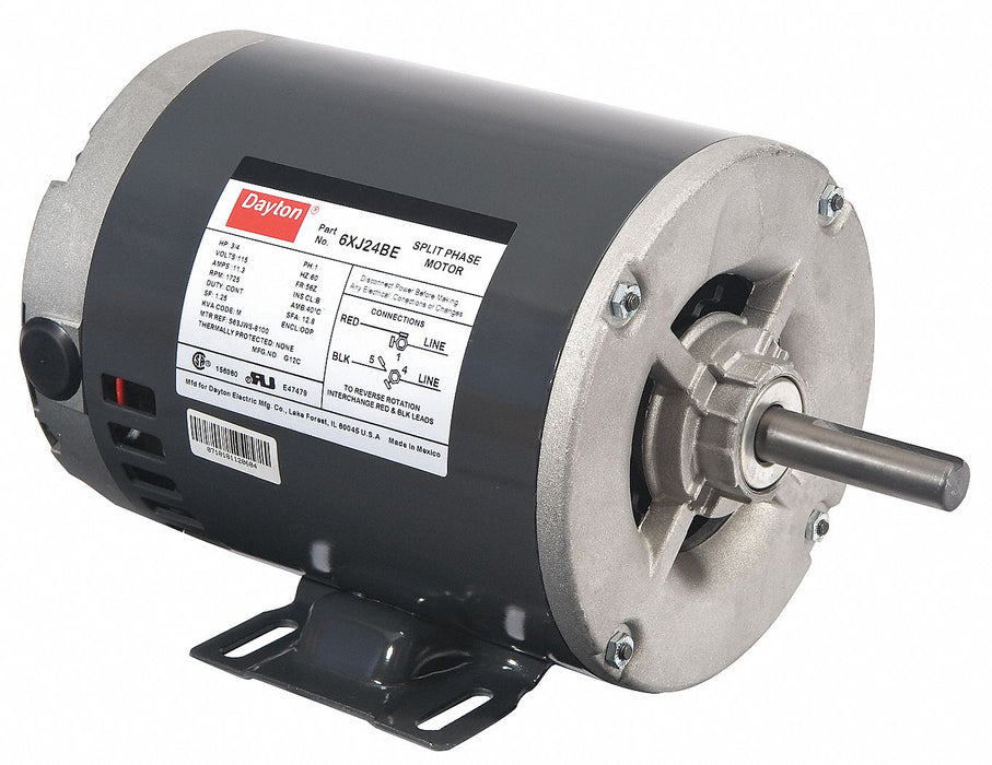 GP Motor 3/4 HP 1 725 RPM 115V AC 56Z