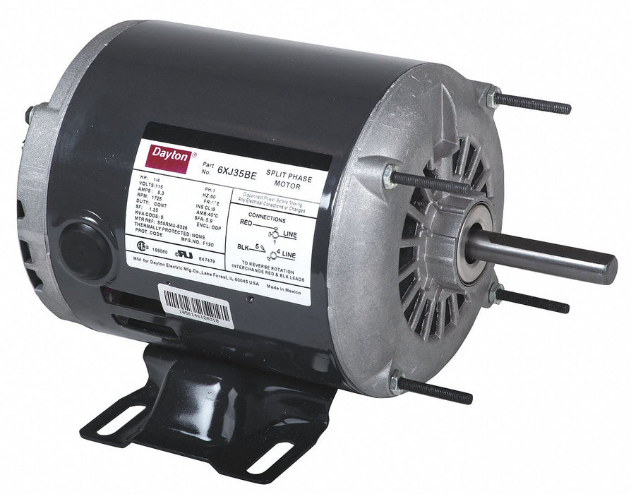 GP Motor 1/4 HP 1 725 RPM 115V AC 48Z