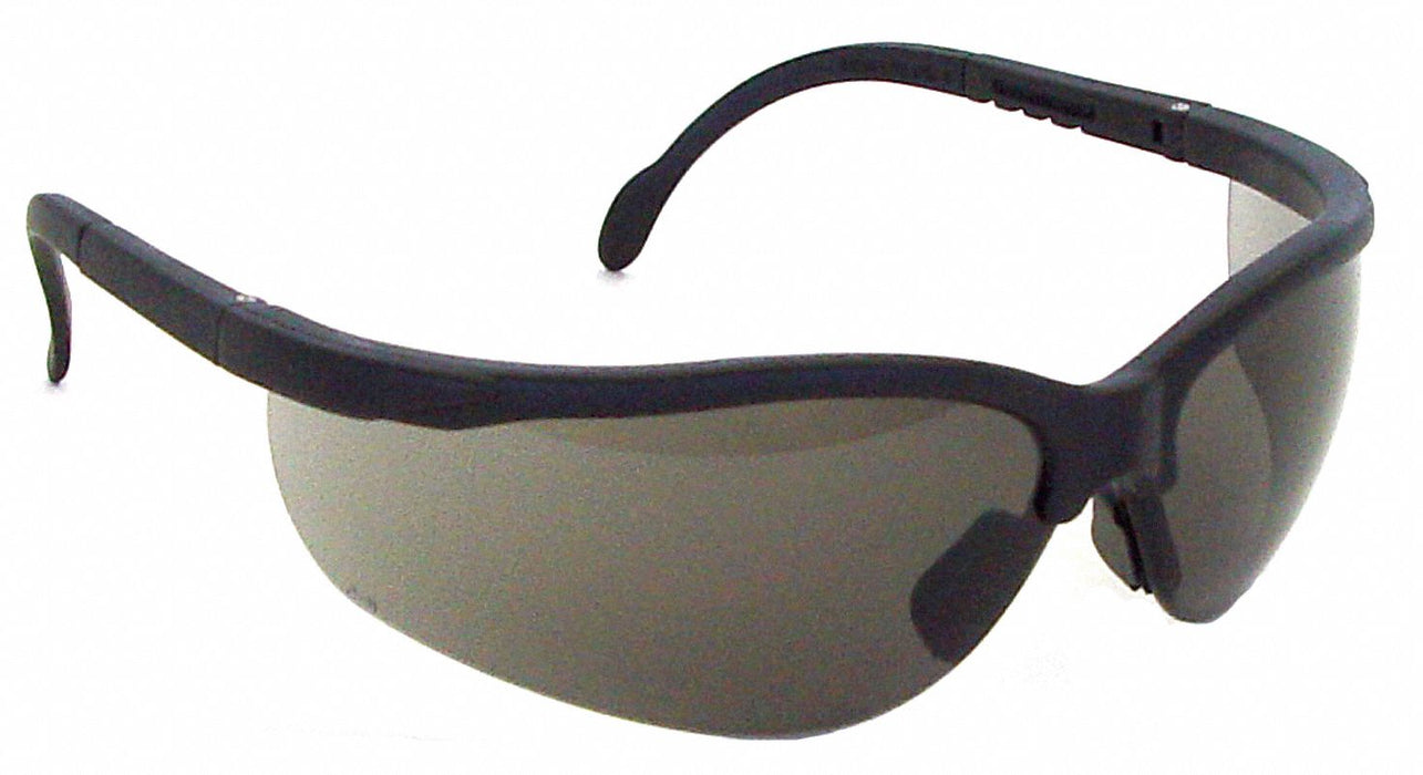 Safety Glasses Gray Uncoated Black