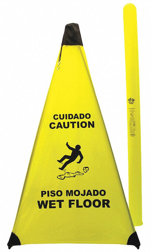 Soft Safety Sign Yellow Nylon 31 in H