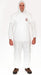 Hooded Coverall Elastic White XL PK25