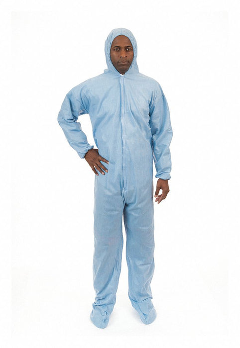Disposable Coverall Blue L PK25
