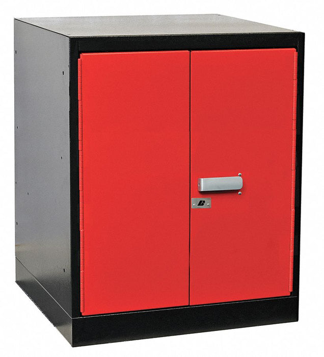 Cabinet Pedestal 24Wx24Dx32 H Black/Red