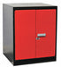 Cabinet Pedestal 24Wx24Dx32 H Black/Red