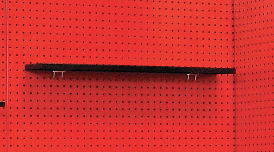 Pegboard Shelf 5inx1 inx28in Hanging
