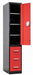 Wrdrb Lockr Solid 1 Wd 1 Tier Red/Black