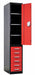 Wrdrb Lockr Solid 1 Wd 1 Tier Red/Black