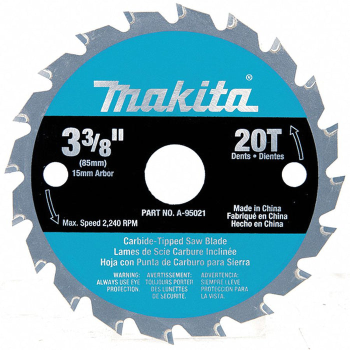 Circular Saw Blade 3 3/8 in 20 Teeth