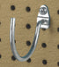 Curved Pgbrd Hook 1 1/2x2.25x3/4in PK10