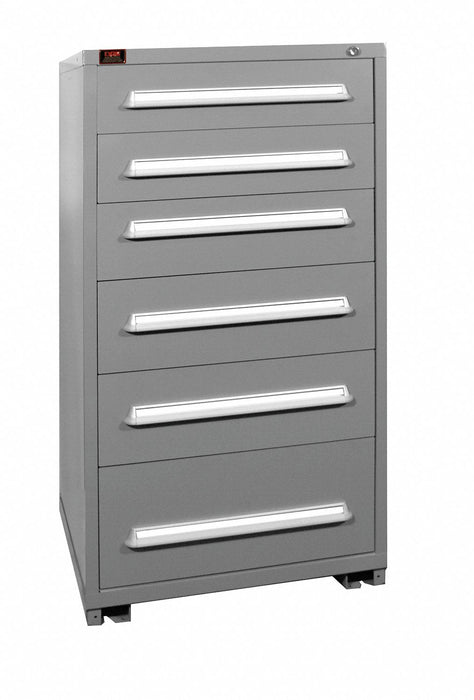 Mod Drwr Cab 59-1/4 H 6 Drwr Dove Gray