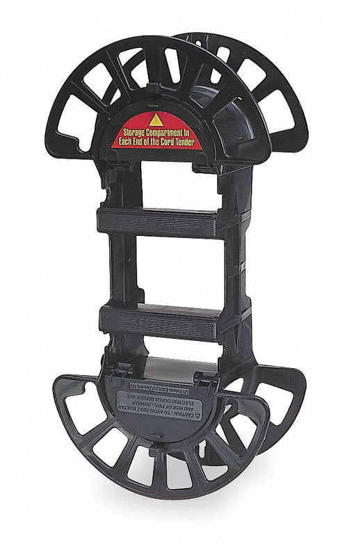 Hand Wind Cord Reel Black Plastic