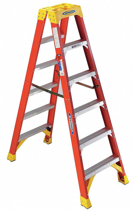Twin Stepladder Fiberglass IA 6ft T6200