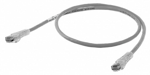 M3399 Patch Cord Cat 6 Clear Boot Gray 10 ft.