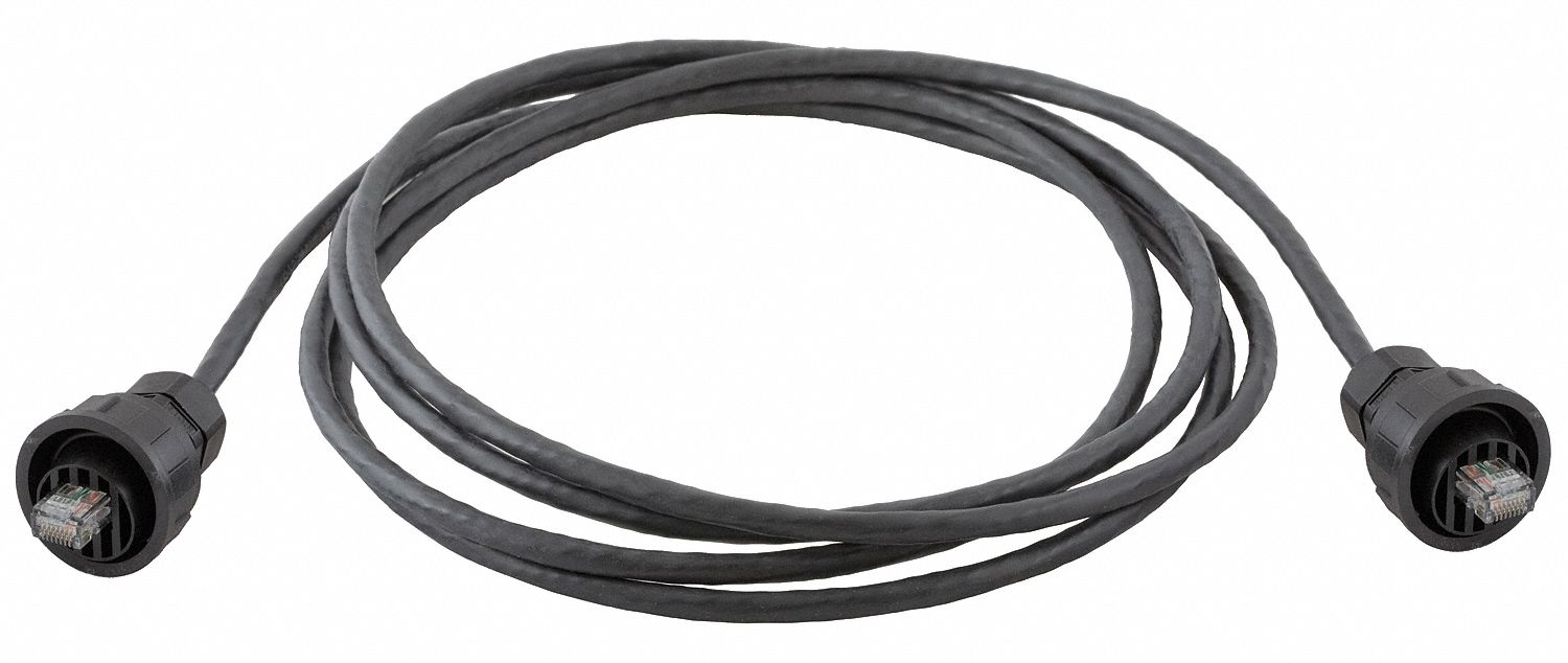 M3401 Patch Cord Cat 6 High Impact Black 15ft.