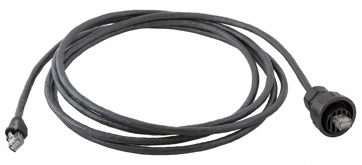M3401 Patch Cord Cat 6 High Impact Black 15ft.