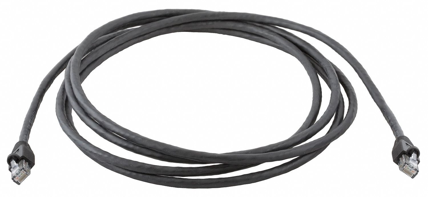 Patch Cord Cat 6 Booted Black 7.0 ft.