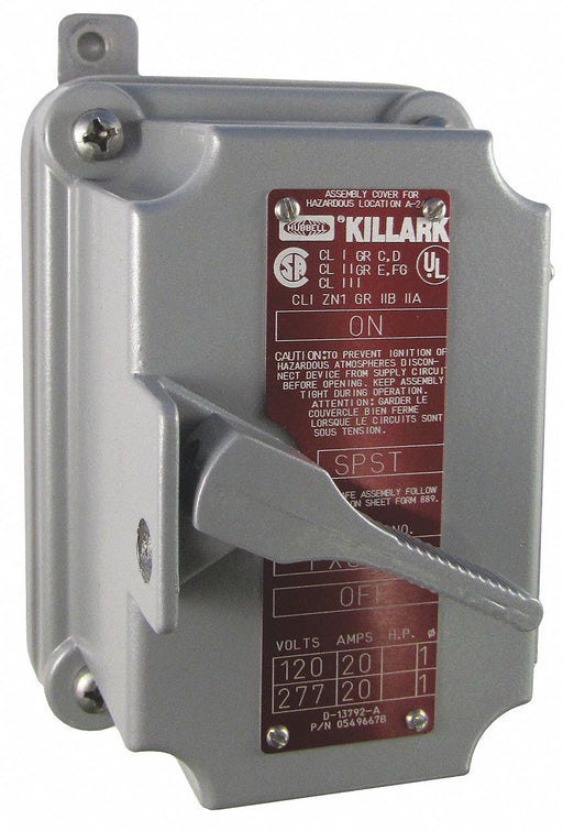 Motor Switch NEMA 3 Handle 20 A