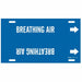 Pipe Marker Breathing Air 10in H 24in W