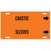 Pipe Marker Caustic 8 in H 16 in W