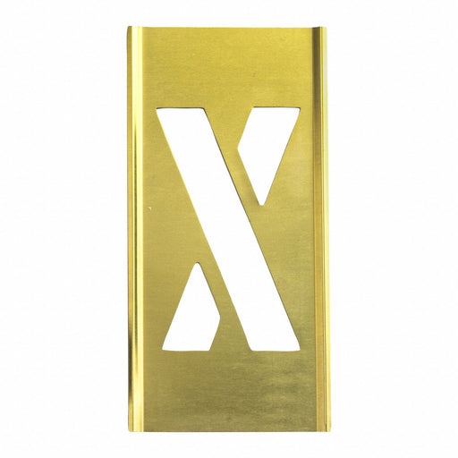 Individual Stencil Letter Brass