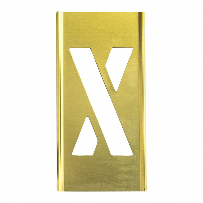 Individual Stencil Letter Brass