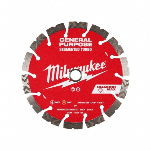 DiamondSawBlade Diam 7 Arbor 5/8 7/8 