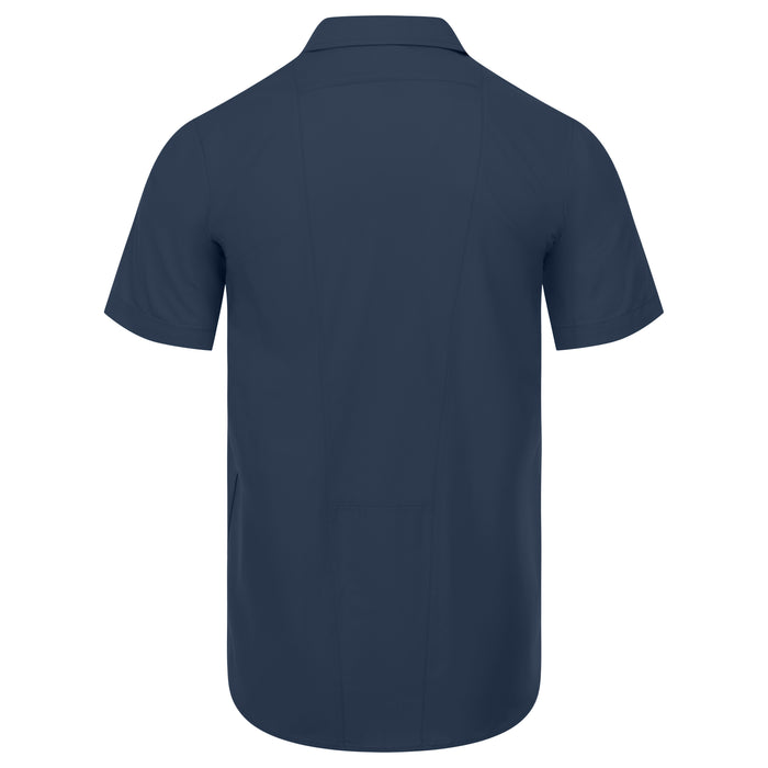 Men's Industrial WorkTech Ventilated Short-Sleeve Work Shirt With Cooling Mesh