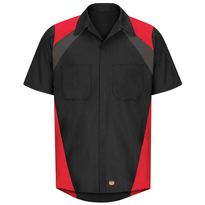 Men's Short Sleeve Tri-Color Shop Shirt