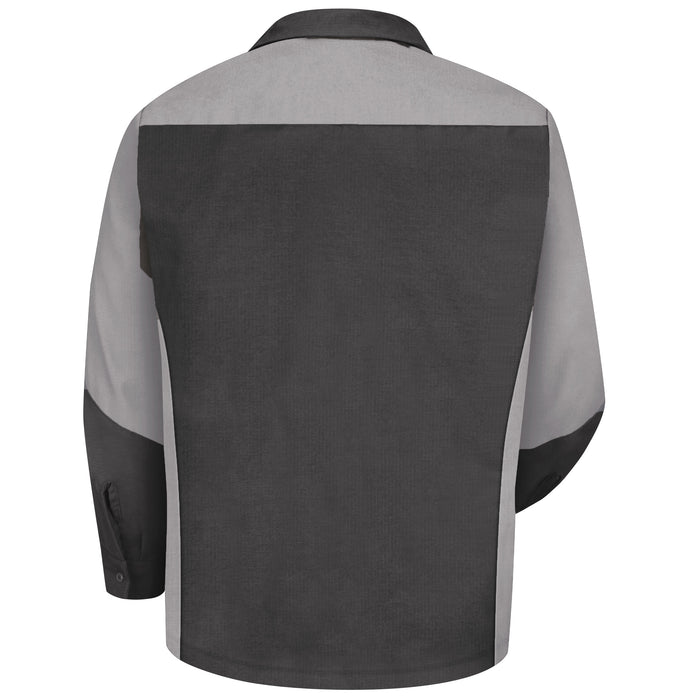 Men's Long Sleeve Two-Tone Crew Shirt