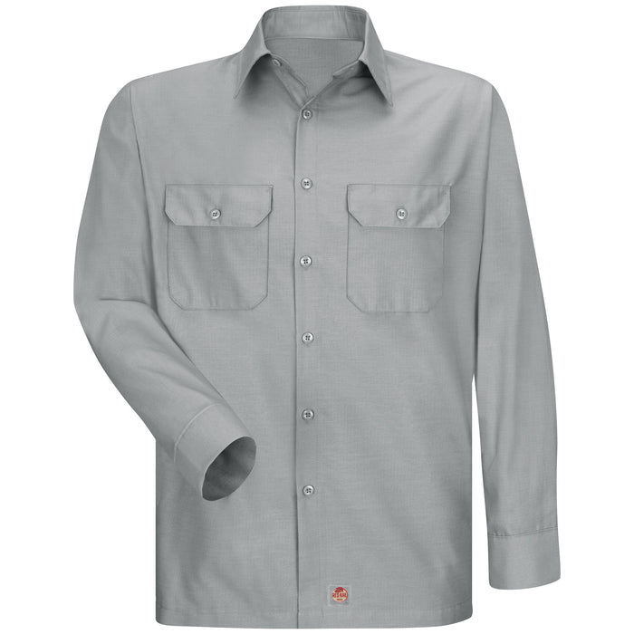 Men's Long Sleeve Solid Rip Stop Shirt