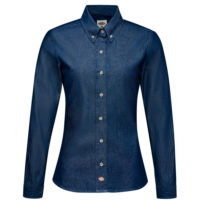Women's Denim Long Sleeve Work Shirt