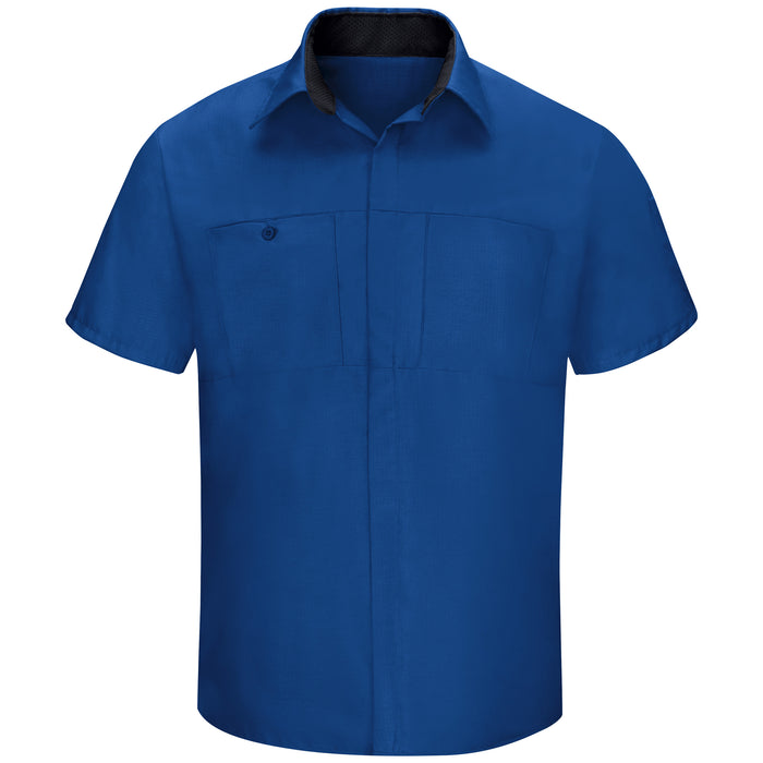 Men's Short Sleeve Performance Plus Shop Shirt With Oilblok Technology