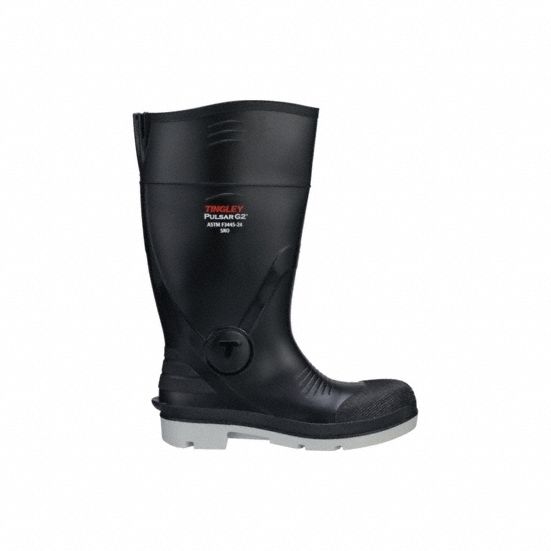 Rubber Boot 14D Knee Black Gray PR