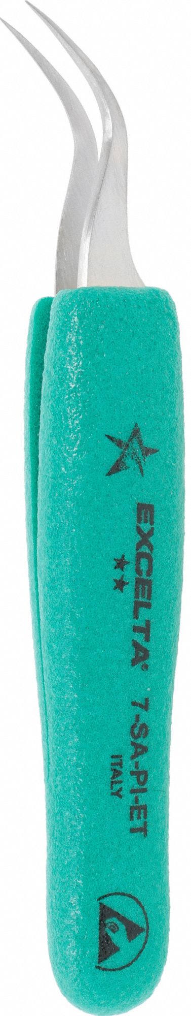 Tweezers SS 5 L Curved Point