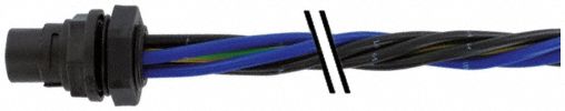Cordset Male MQ15 Front-Mounting