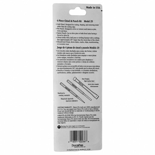 Punch  Chisel 4 Piece