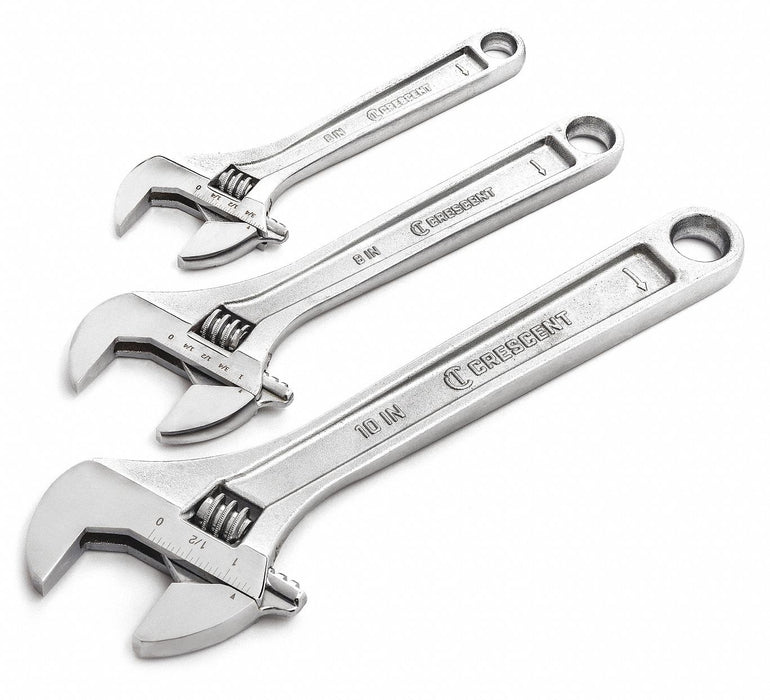 Adjustable Wrench Set 6 8 10 3 pcs.