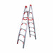 Stepladder 6 Steps 7 ft H Silver