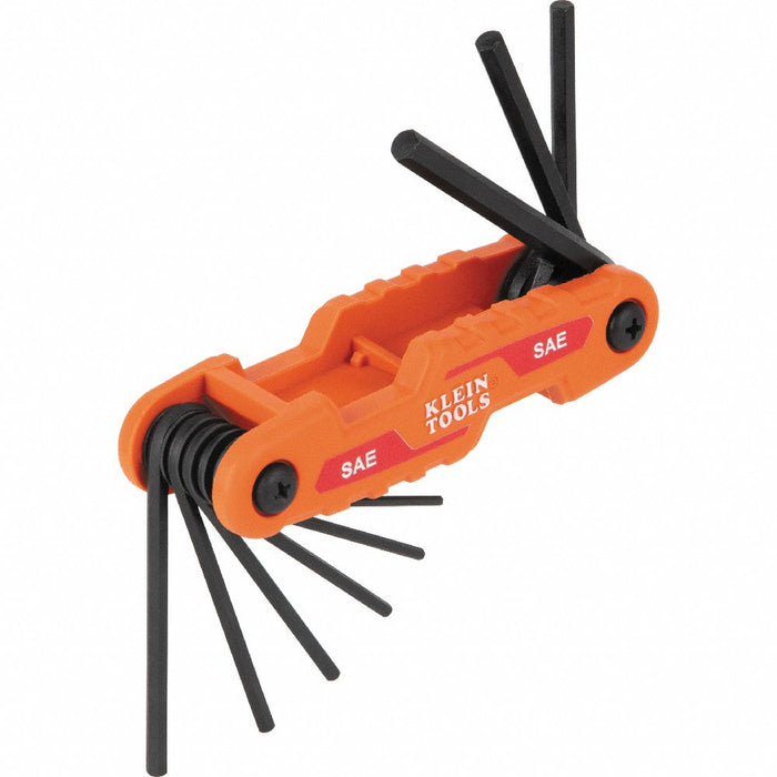 Hex Key Set Compact Folding SAE