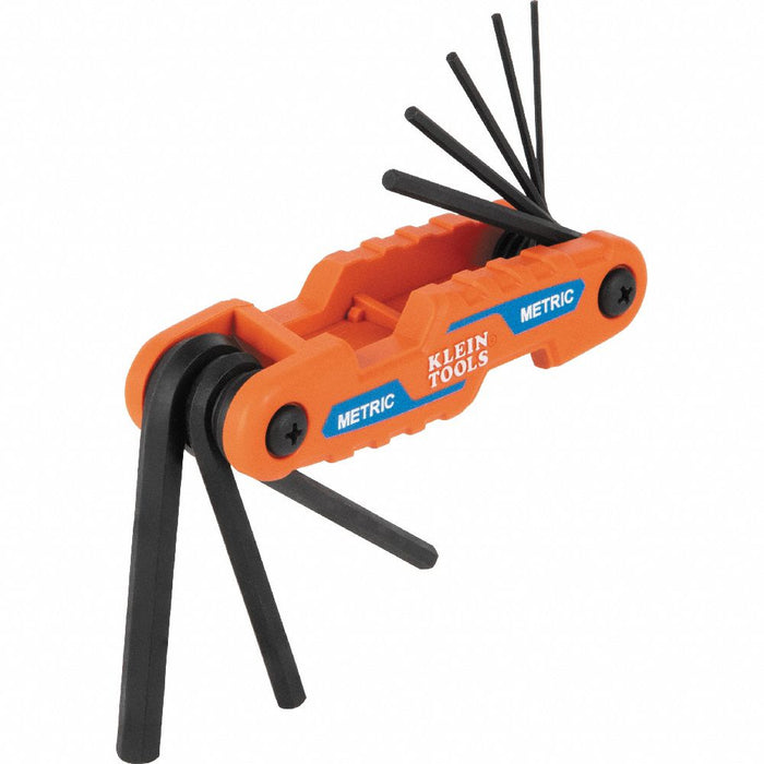 Hex Key Set Compact Folding Metric 8-Key