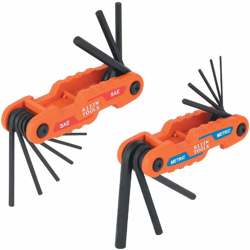 Hex Key Set Compact Folding SAE/Metric