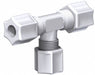 Union Tee 2 17/32 L White 220 psi PK5