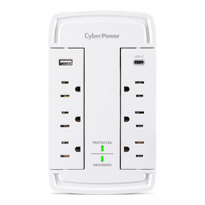 OutletStrip White 6Outlet 2USBPort