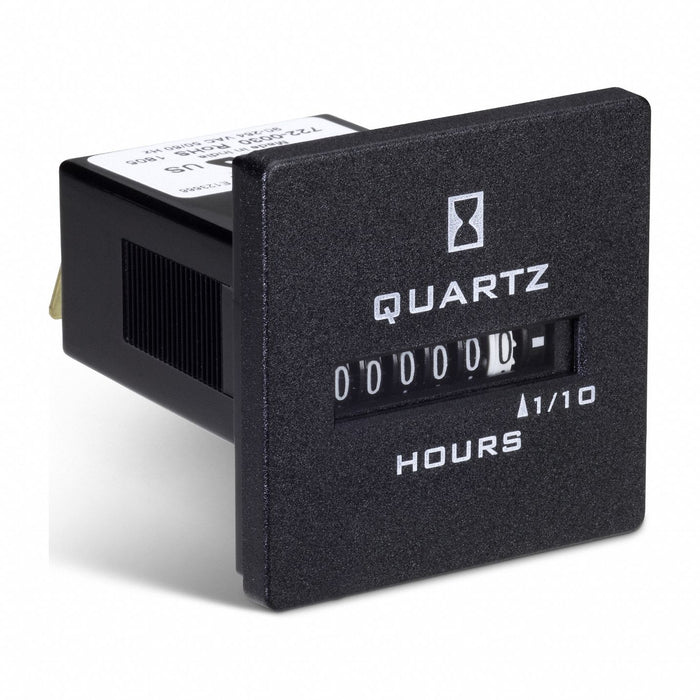 Hour Meter Panel Square 10-80 VDC