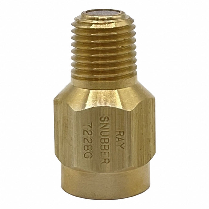 Snubber Porus Metal Brass 1/4 NPT Ma