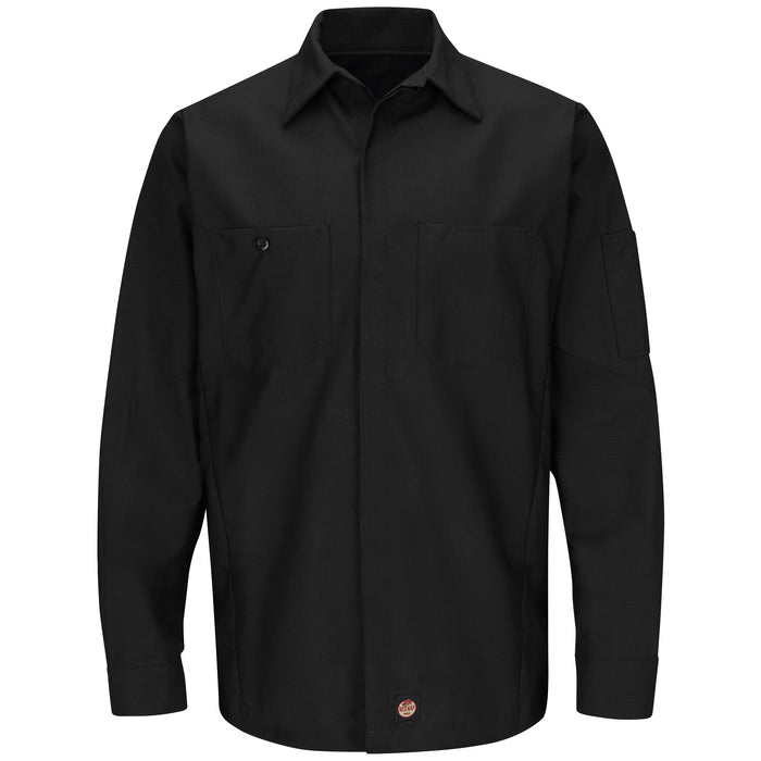 Men's Long Sleeve Two-Tone Crew Shirt